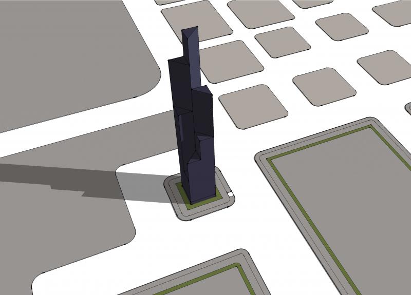 TRIANGLE BUILDING NORTHWEST BIRDSEYE VIEW